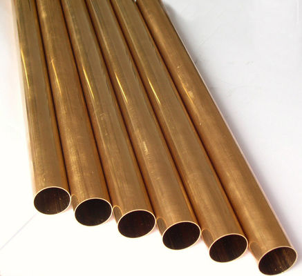 C11000 ASTM কপার পাইপ , এয়ার কন্ডিশনার কপার পাইপ 0.2mm 0.5mm পুরুত্ব